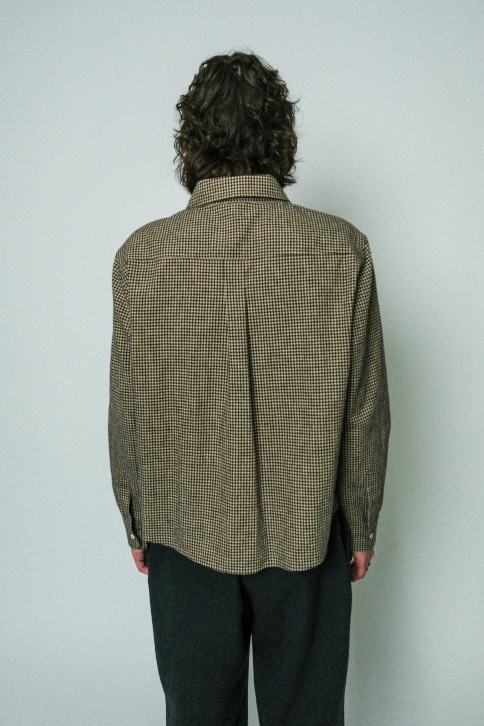 The Ozu Shirt Gingham Beige/Black