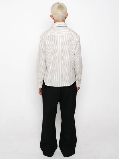 The Patrick Shirt Cream/Taupe