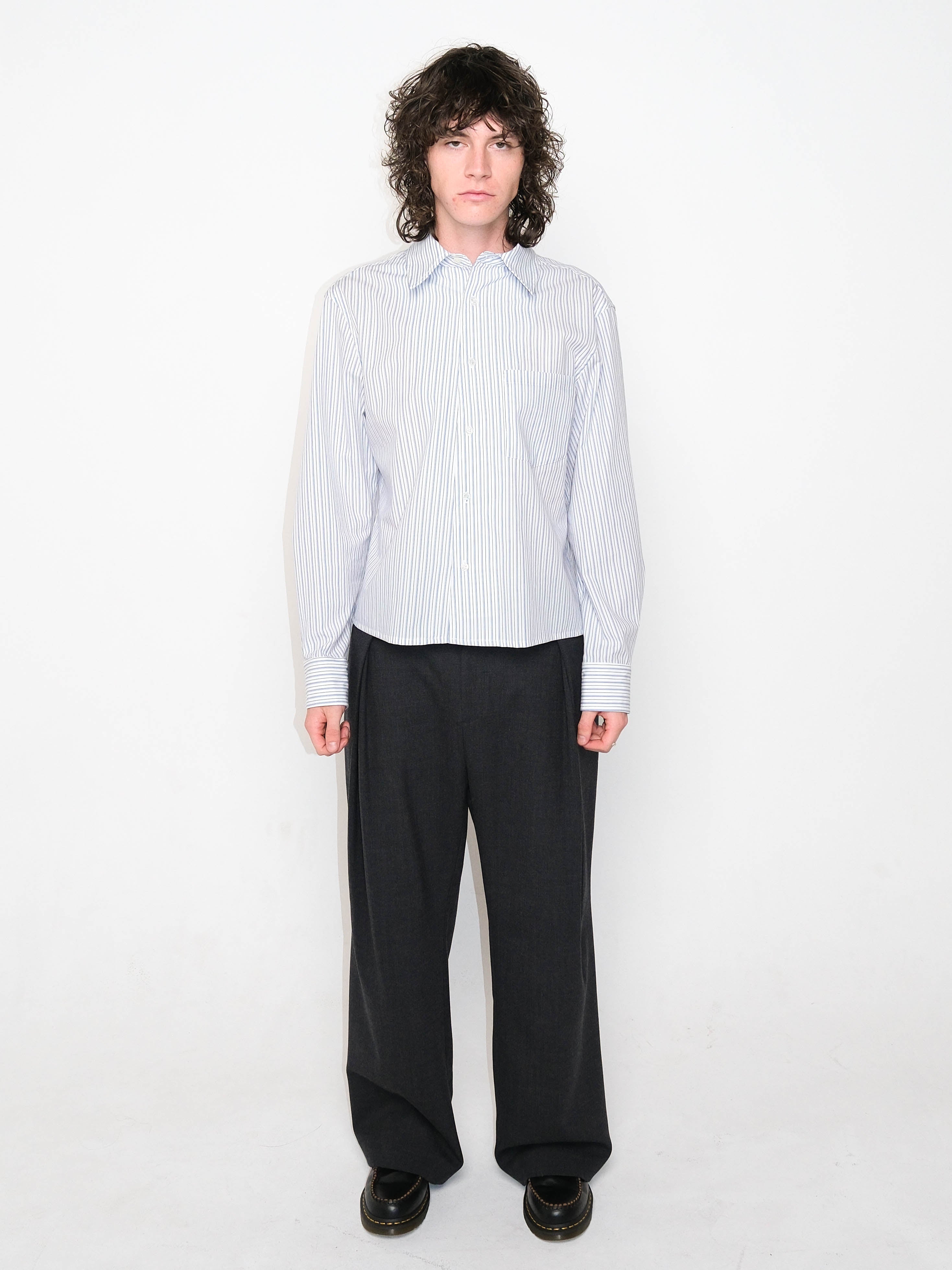 The Patrick Shirt White/Blue