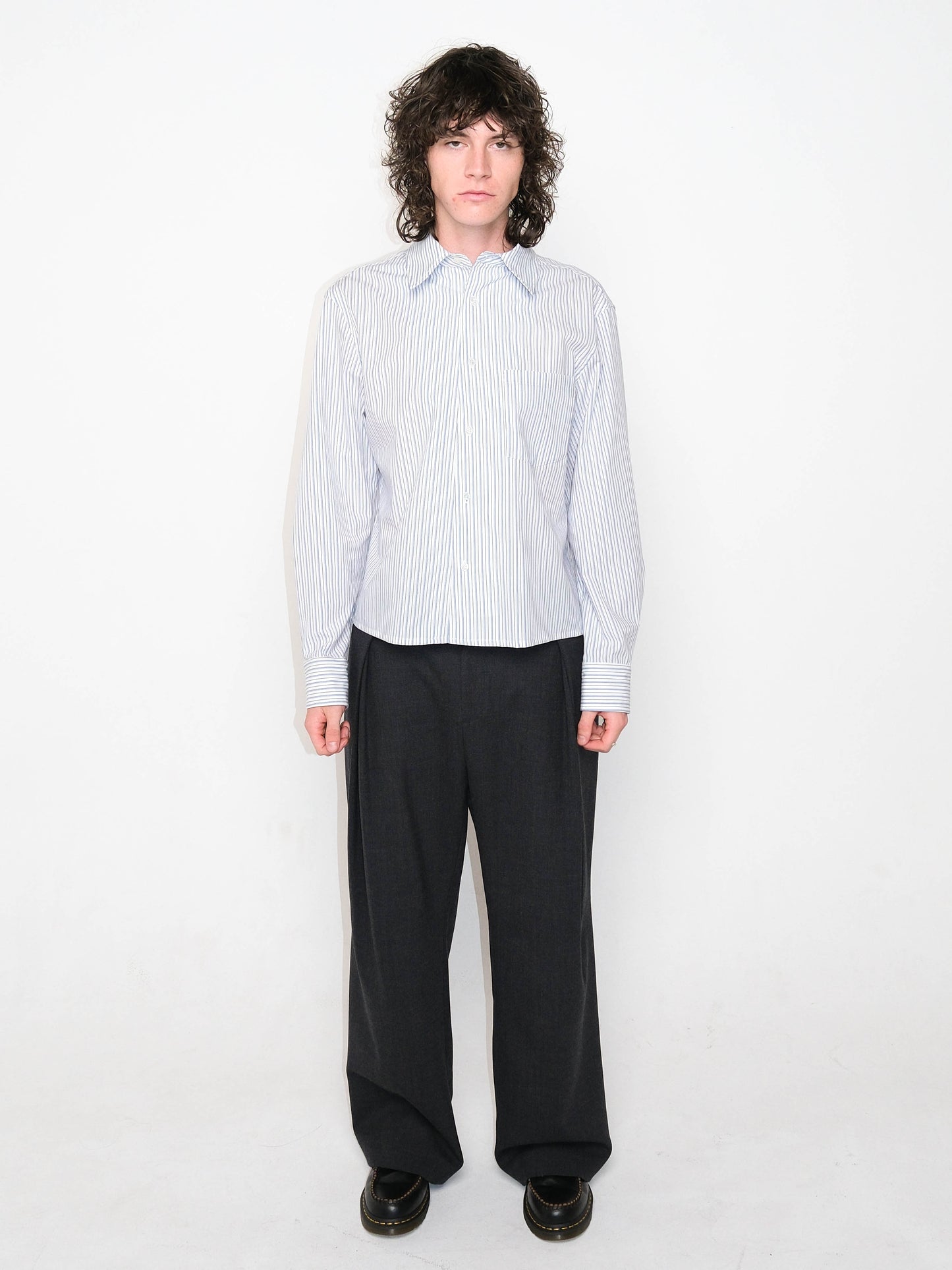 The Patrick Shirt White/Blue