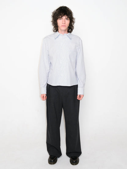 The Patrick Shirt White/Blue