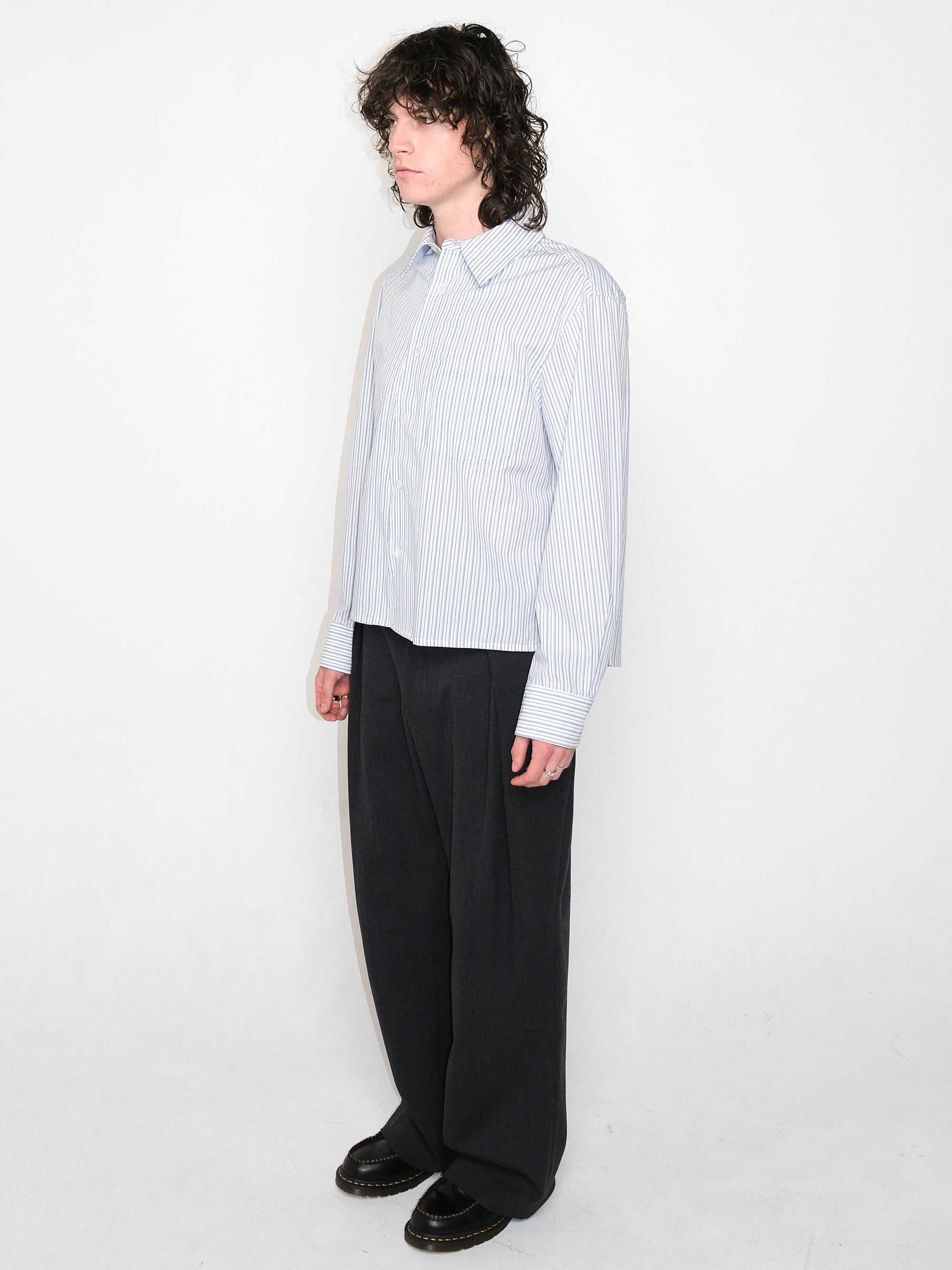 The Patrick Shirt White/Blue