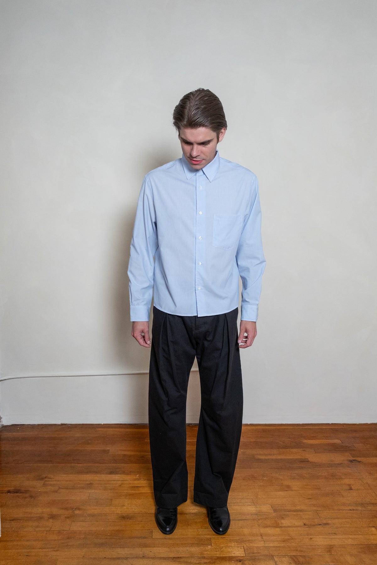 The Patrick Shirt Blue and White Stripe