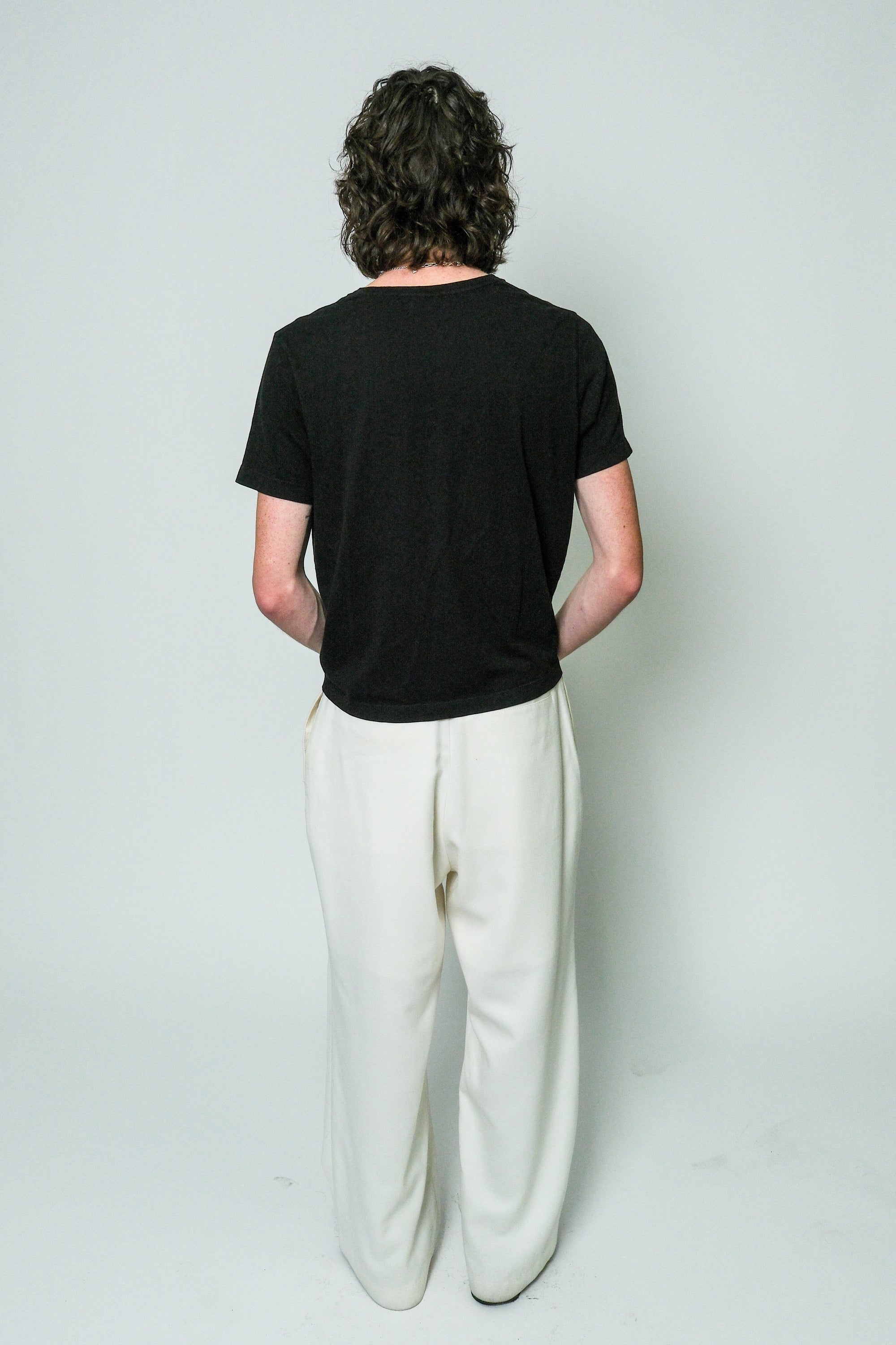The Bezel Pleat Trouser Ivory