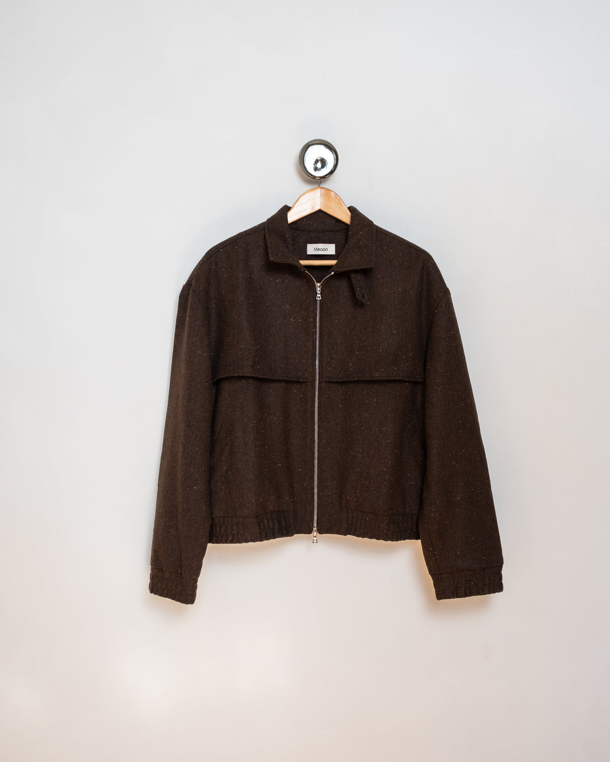 The Shelby Tweed Blouson Brown & Black Melange