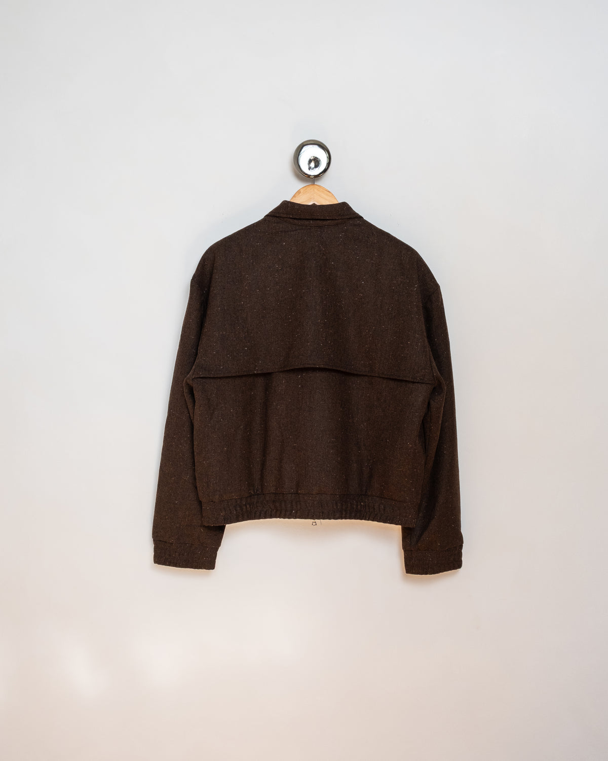 The Shelby Tweed Blouson Brown & Black Melange